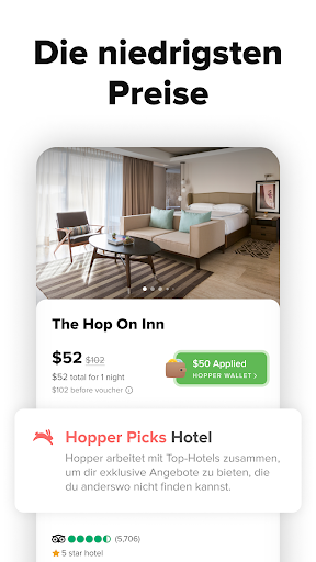 Hopper: Flug, Hotel & Auto