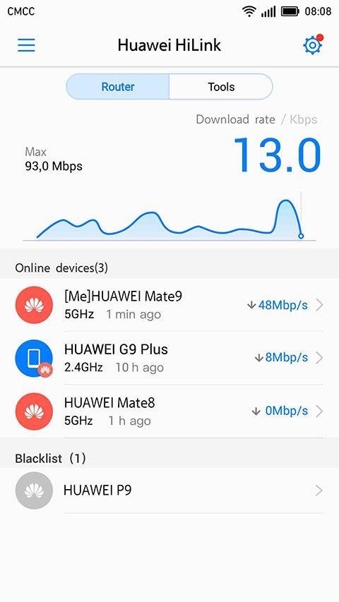Huawei HiLink (Mobile WiFi) الحاسوب