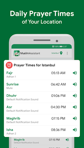 Muslim Assistant - Prayer Times, Azan, Qibla