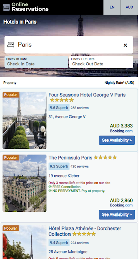 Reservas online: Hotéis para PC
