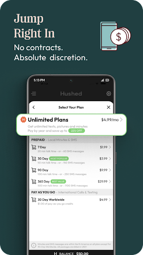 Hushed - Số điện thoại thứ hai