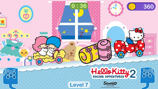 Hello Kitty games - car game