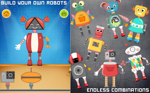 Robot game for preschool kids