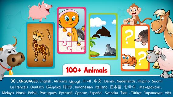 Puzzle di animali per bambini PC