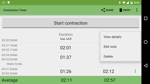 Contraction Timer PC