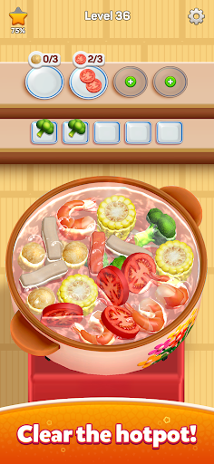 Hotpot Go: リラックスできる食べ物の分類ゲーム