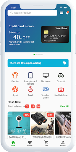 Flutter UI Kit - E-Commerce الحاسوب