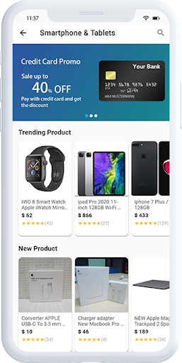 Flutter UI Kit - E-Commerce الحاسوب