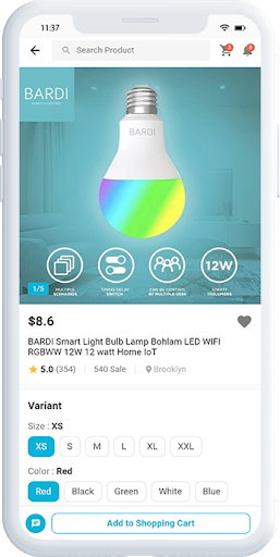 Flutter UI Kit - E-Commerce الحاسوب