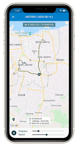 Flutter UI Kit - GPS Tracking الحاسوب