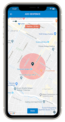 Flutter UI Kit - GPS Tracking الحاسوب