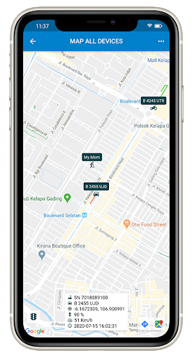 Flutter UI Kit - GPS Tracking الحاسوب