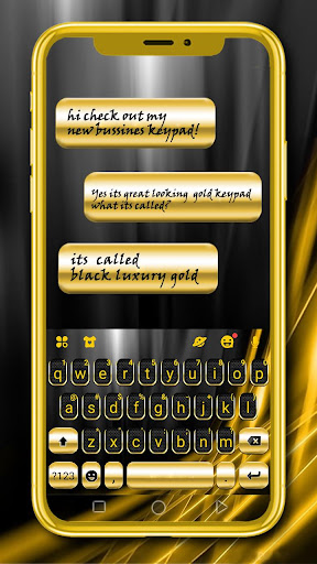 Black Gold Luxury Keyboard The پی سی