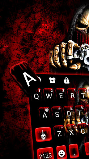 Bloody Skull Guns Keyboard The پی سی