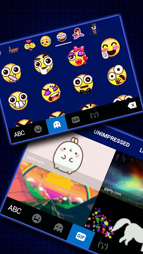 Neon Blue Heartbeat Klavye Tem PC