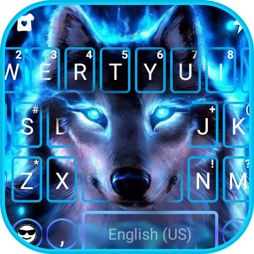 komputer Neon Wolf Themes