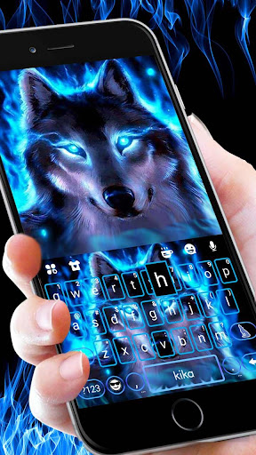 komputer Neon Wolf Themes
