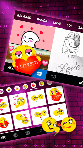 Purple Neon Love Thème PC