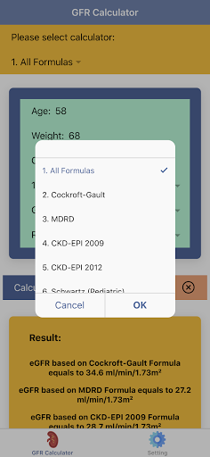 Pocket GFR Calculator PC