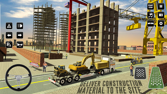 शहर निर्माण सिम्युलेटर: फोर्कलिफ्ट ट्रक खेल
