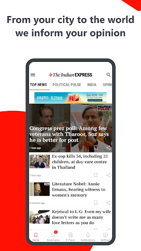 Indian Express News + Epaper PC