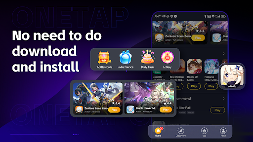 OneTap - Play Cloud Games الحاسوب