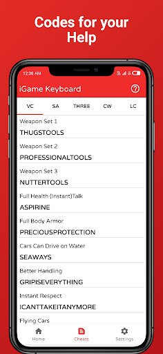 iGame:Game Keyboard for cheats