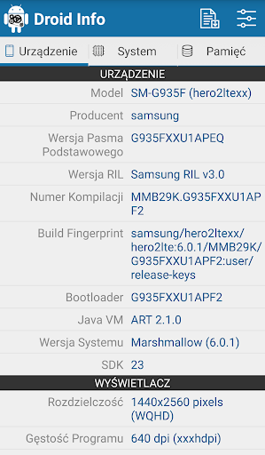 Droid Hardware Info PC