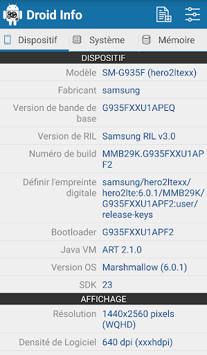 Droid Hardware Info PC