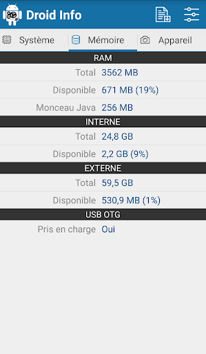 Droid Hardware Info PC
