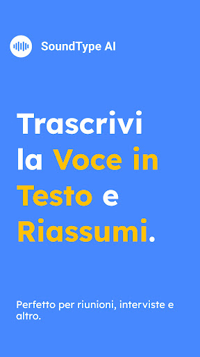 SoundType AI - Da Voce a Testo PC