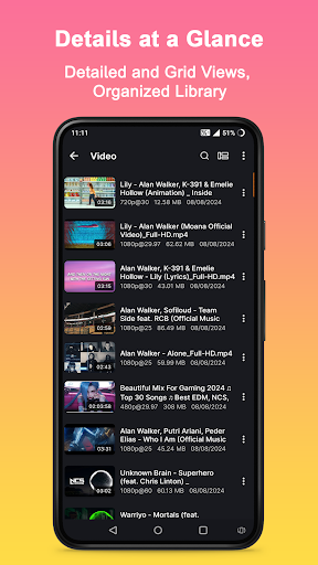 WX Video Manager- Video Player