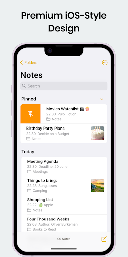 Notes: Simple iOS Notepad পিসি