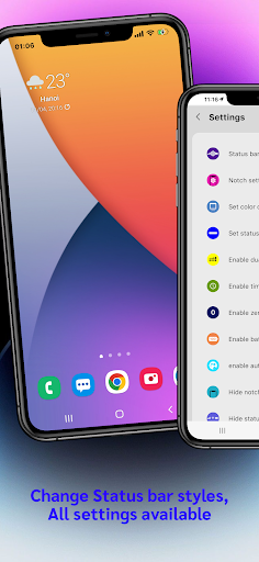 iCenter OS 18: X - Status Bar