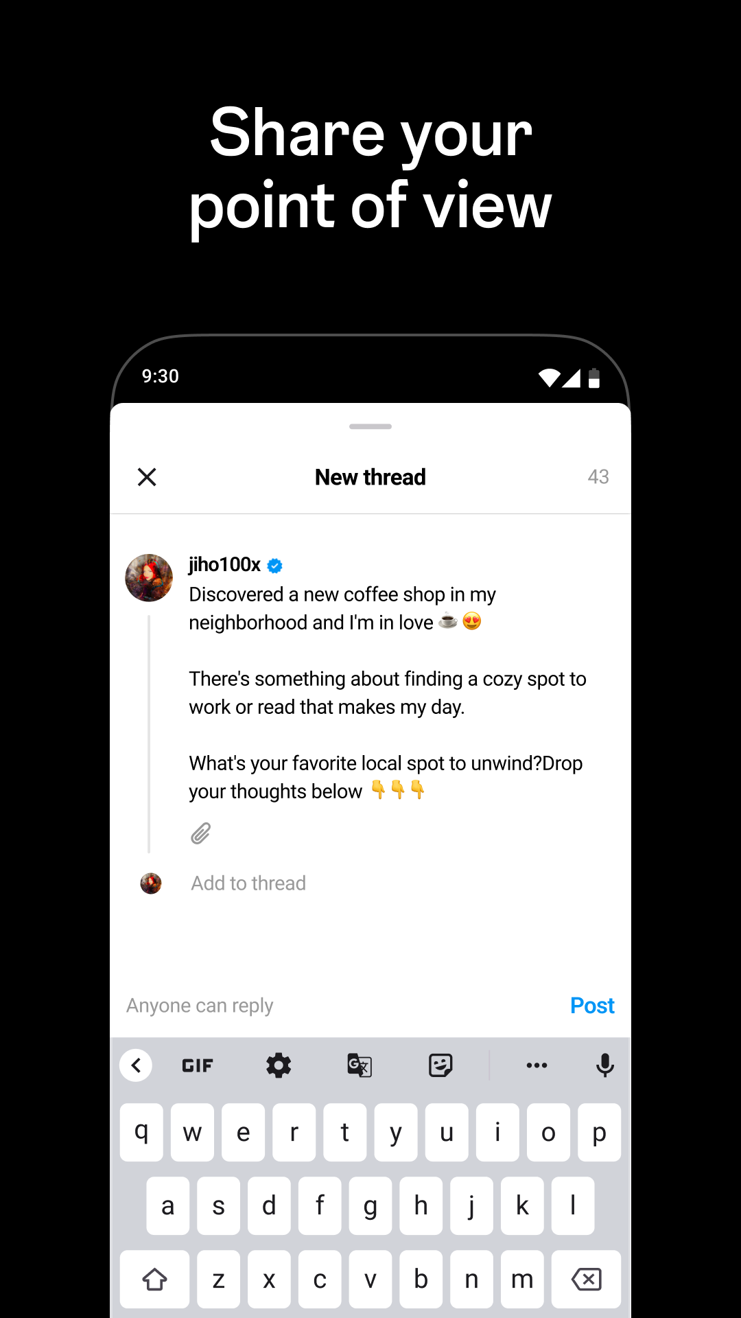 Threads, an Instagram app الحاسوب