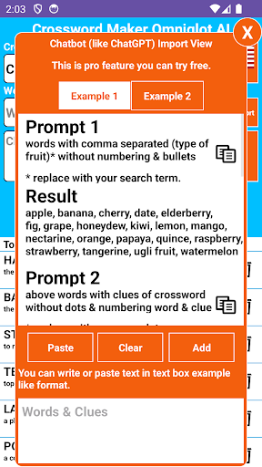 Créateur de mots croisés PC