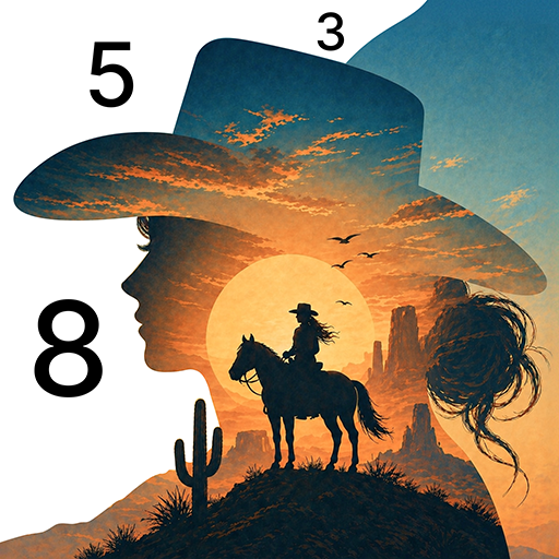 Wild West Color by Number Book PC