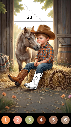 Wild West Color by Number Book PC