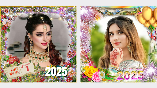 New year photo frame 2025