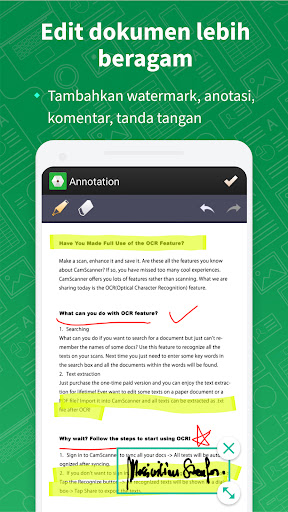 CamScanner: mesin fotokopi, scan ke PDF, gratis