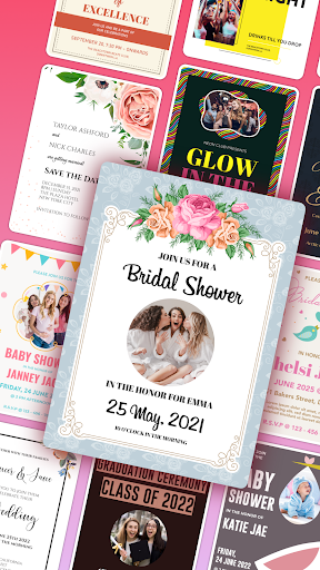 Invitation maker & Card Design الحاسوب