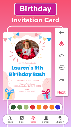Invitation maker & Card Design الحاسوب