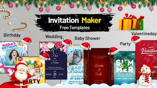 komputer Party Invitation Card Maker