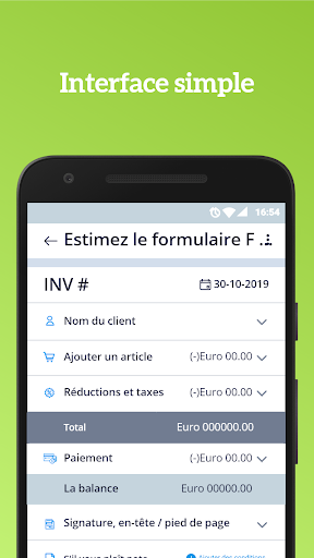 Facture et reçu et Estimation PC