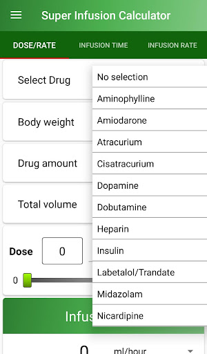 Super Infusion Calculator PC