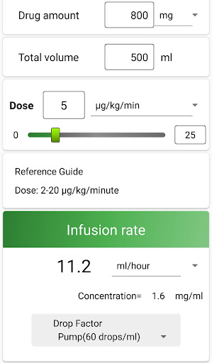 Super Infusion Calculator PC