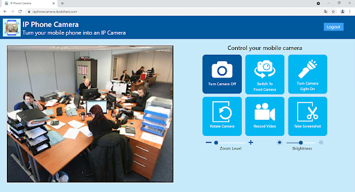 IP Phone Camera الحاسوب