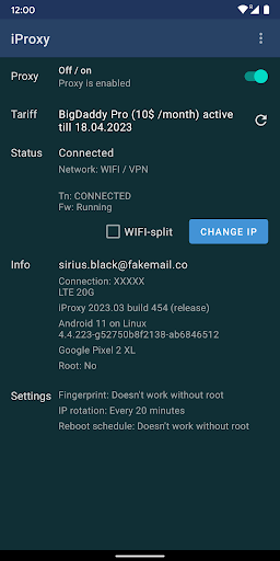 iProxy - Proxies mobiles PC
