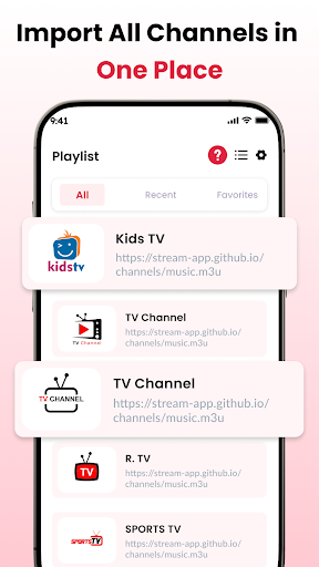 IPTV Online Player: Live TV الحاسوب