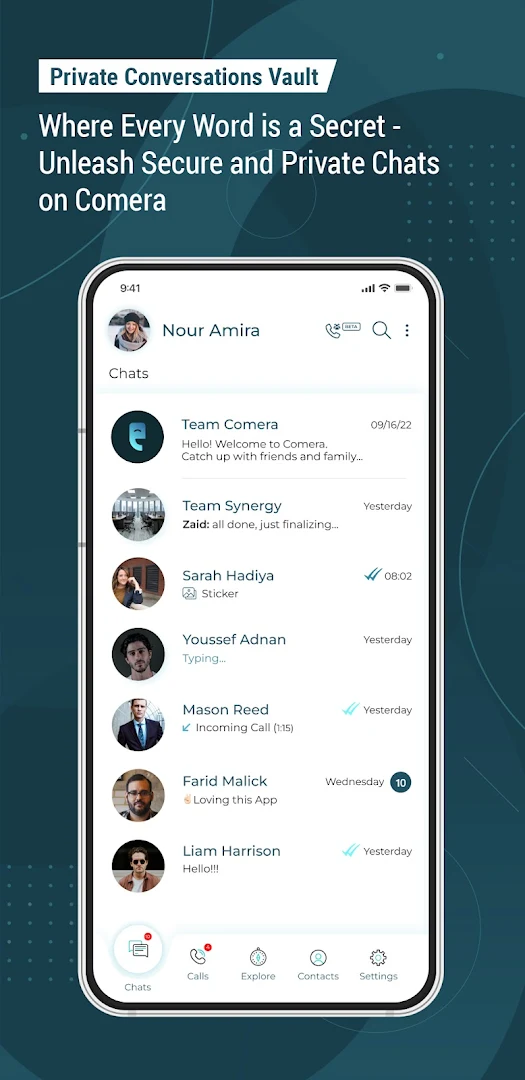 Comera - Video Calls & Chat الحاسوب